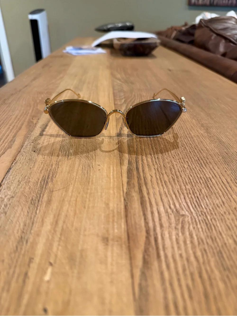 Loewe Anagram Hexagonal Sunglasses